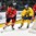 GRAND FORKS, NORTH DAKOTA - APRIL 23: Canada's Mason Shaw #8 and Sweden's Alexander Nylander #11 battle for the puck during semifinal round action at the 2016 IIHF Ice Hockey U18 World Championship. (Photo by Matt Zambonin/HHOF-IIHF Images)

